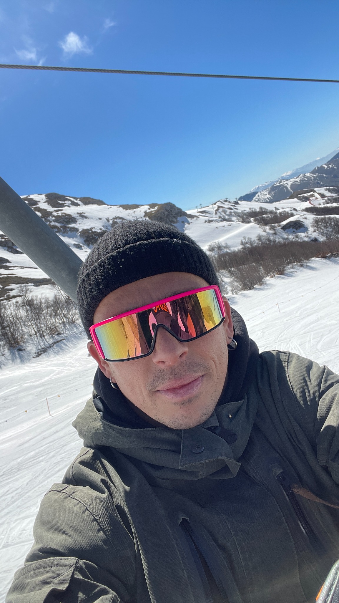 Gabriele Seminara sulla neve